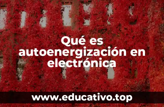 Qué es autoenergización en electrónica