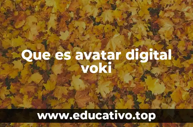 Que es avatar digital voki