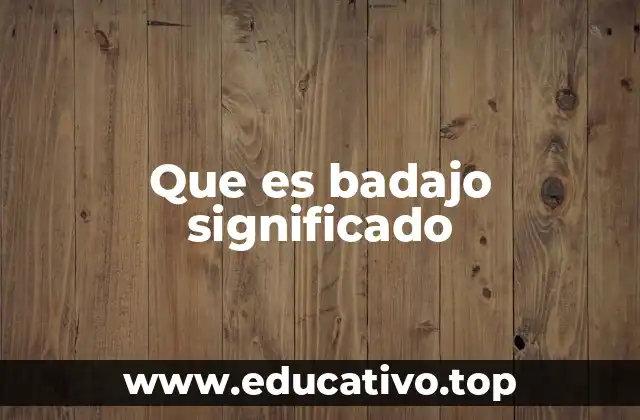 Que es badajo significado