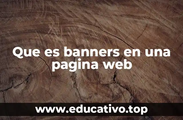 Que es banners en una pagina web