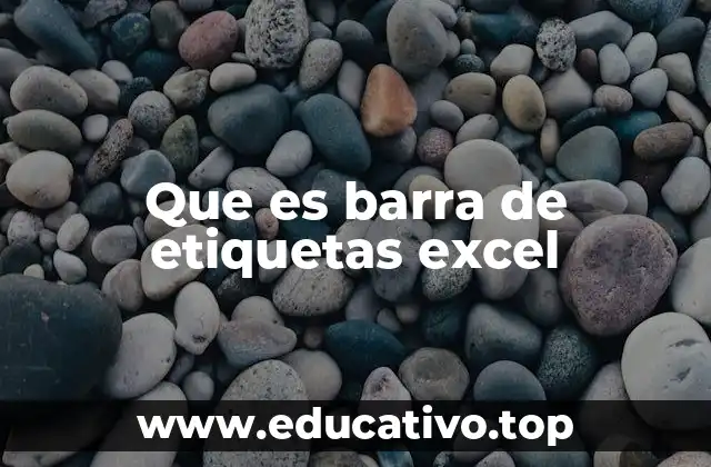 Que es barra de etiquetas excel