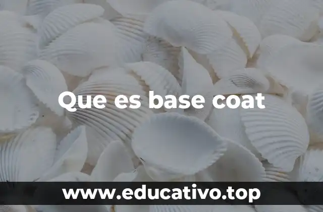 Que es base coat