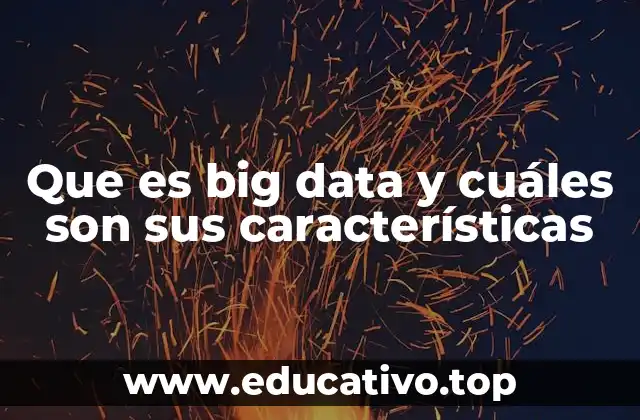 Que es big data y cuáles son sus características