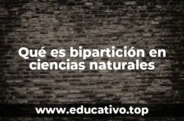 Qué es bipartición en ciencias naturales
