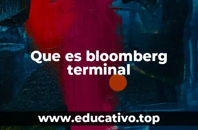 Que es bloomberg terminal