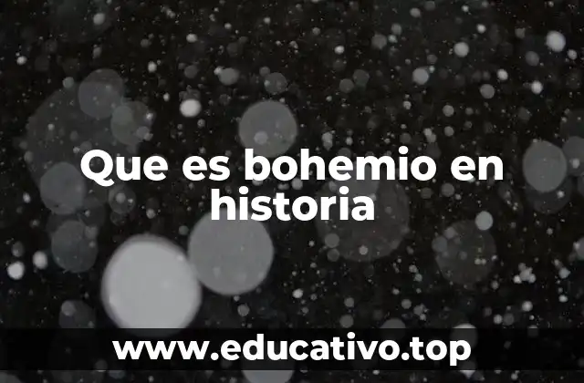La bohemia como fenómeno cultural