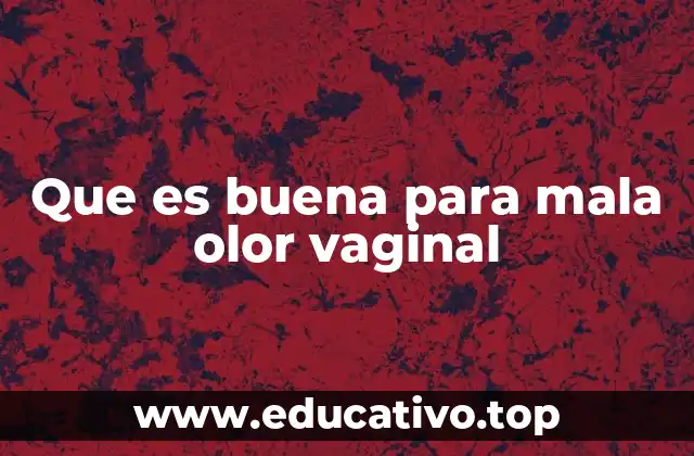 Que es buena para mala olor vaginal