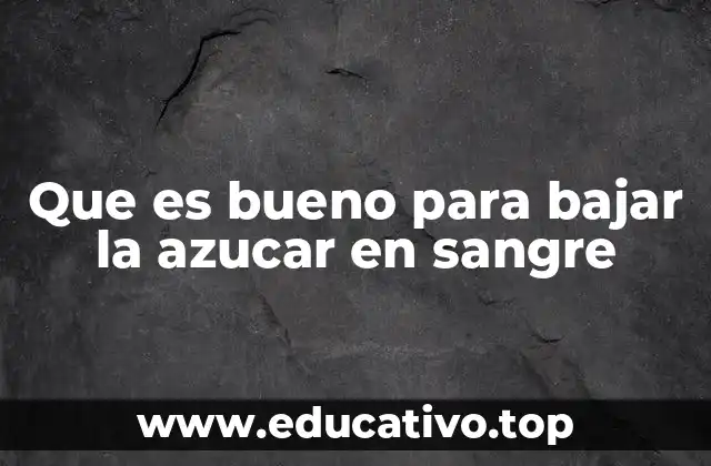 ¿Cómo afecta la dieta a los niveles de glucosa en sangre?