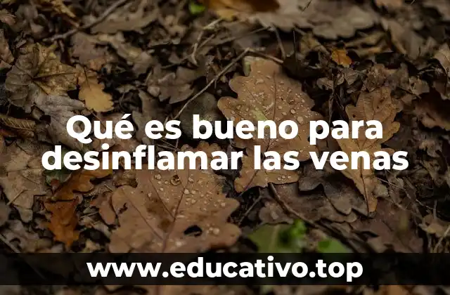 Qué es bueno para desinflamar las venas