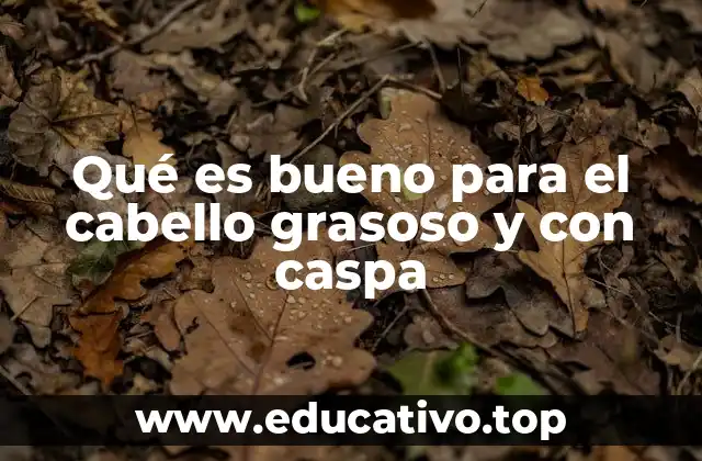 Qué es bueno para el cabello grasoso y con caspa