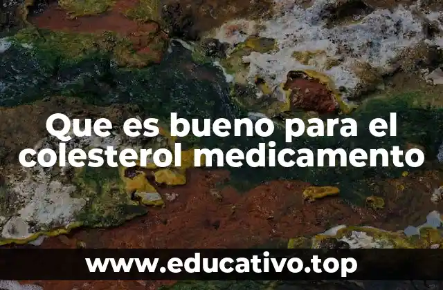 Que es bueno para el colesterol medicamento