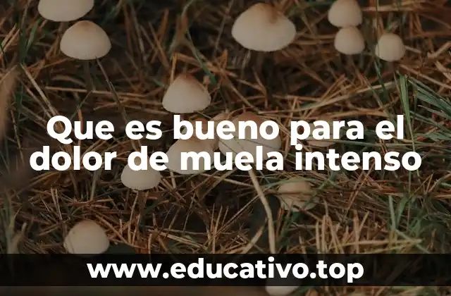 Que es bueno para el dolor de muela intenso