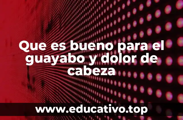 Cómo prevenir dolores de cabeza tras consumir guayabo