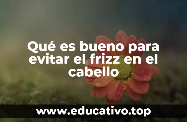 Qué es bueno para evitar el frizz en el cabello