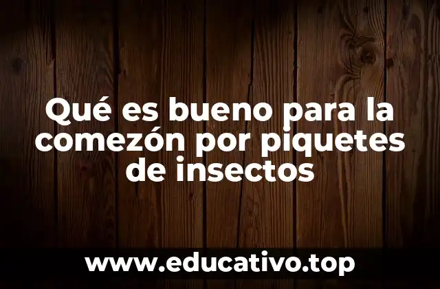 Causas de la comezón tras una picadura de insecto