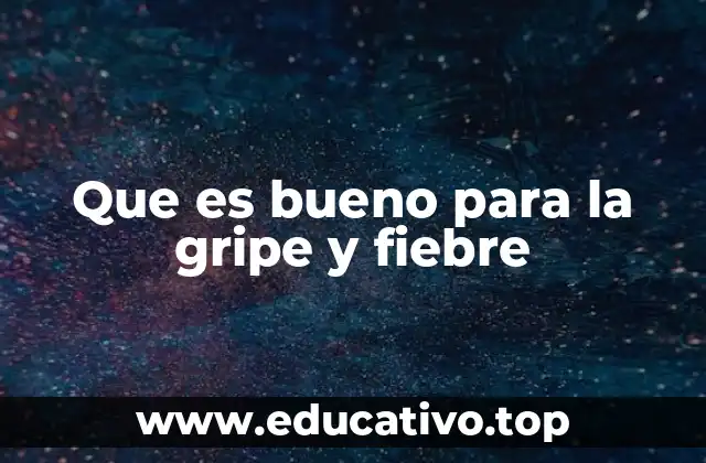 Que es bueno para la gripe y fiebre