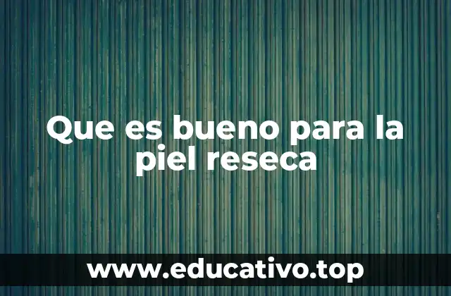 Que es bueno para la piel reseca