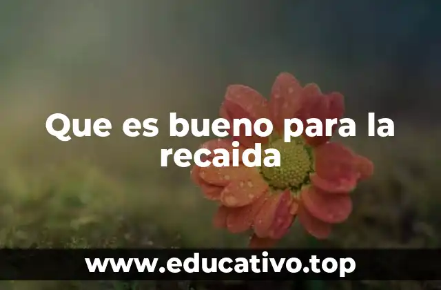 Que es bueno para la recaida