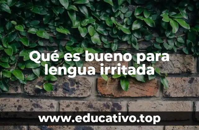 Qué es bueno para lengua irritada