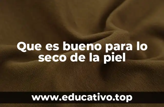 Que es bueno para lo seco de la piel