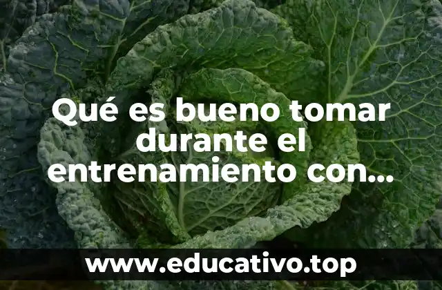 Qué es bueno tomar durante el entrenamiento con pesas