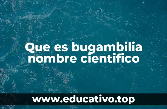 Características botánicas de la bugambilia