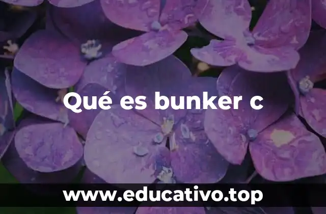 Qué es bunker c