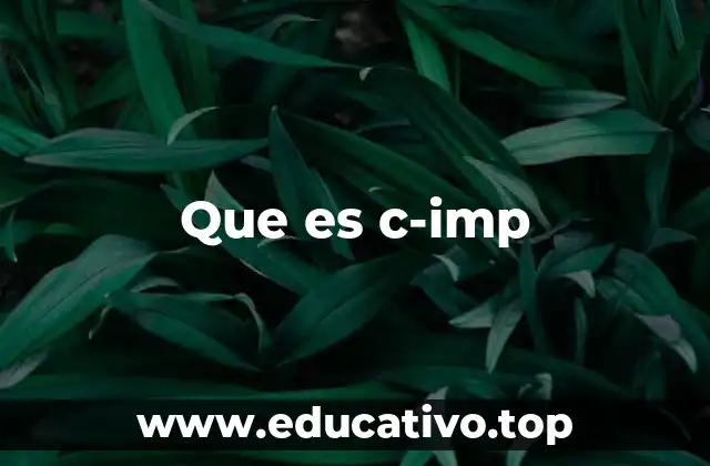 Que es c-imp