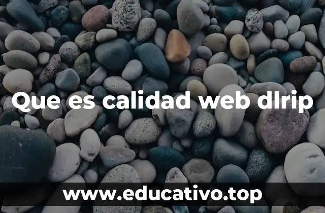 Que es calidad web dlrip