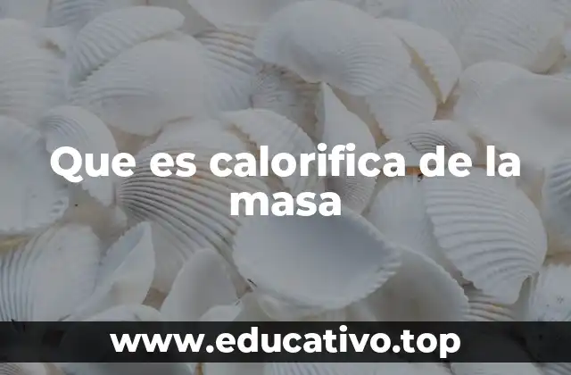 Que es calorifica de la masa