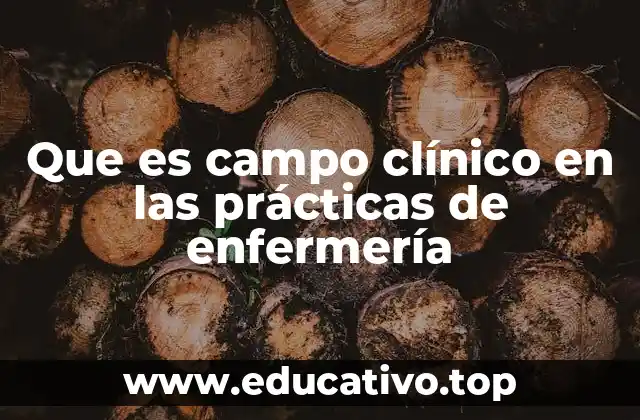 Que es campo clínico en las prácticas de enfermería