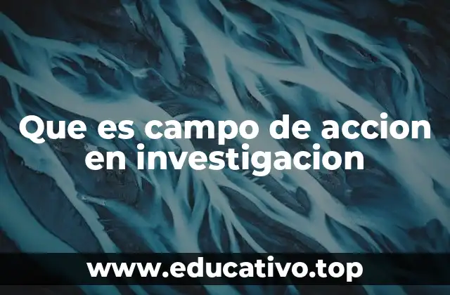 Que es campo de accion en investigacion