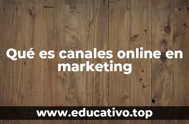 Qué es canales online en marketing