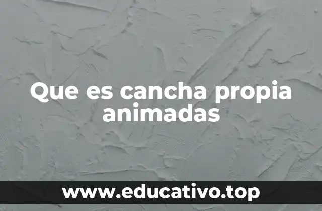 Que es cancha propia animadas