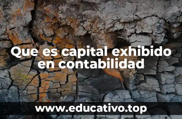 Que es capital exhibido en contabilidad