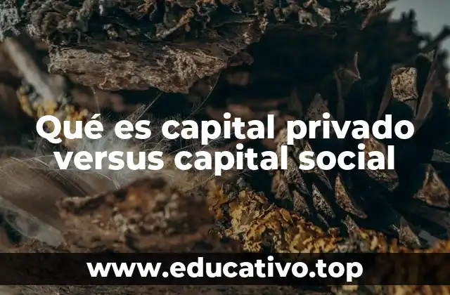 Diferencias entre capital privado y capital social