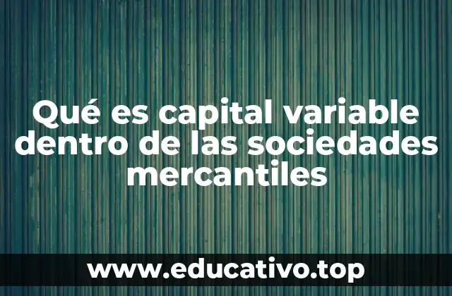 Características del capital variable en el derecho mercantil