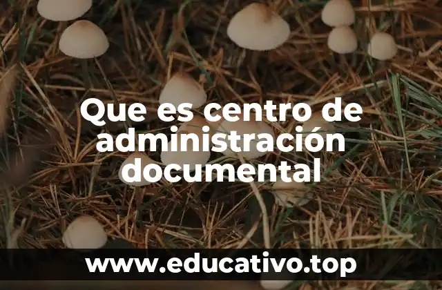 Que es centro de administración documental
