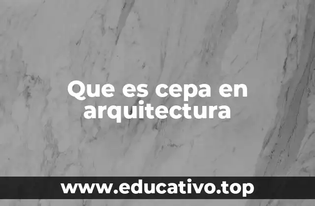 Que es cepa en arquitectura