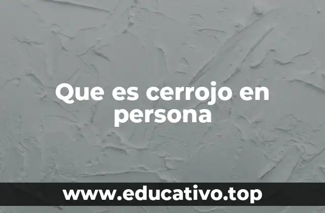 Que es cerrojo en persona