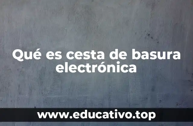 Qué es cesta de basura electrónica