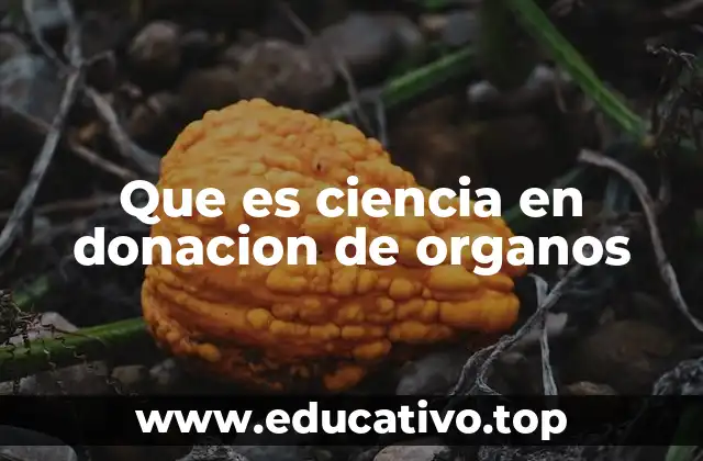 Que es ciencia en donacion de organos