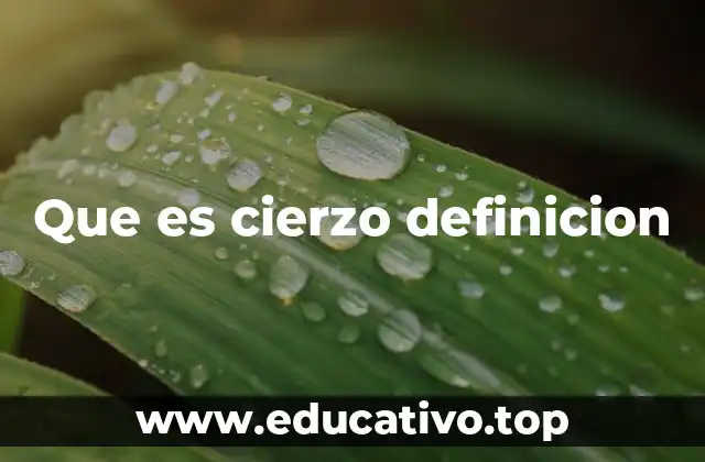 Que es cierzo definicion
