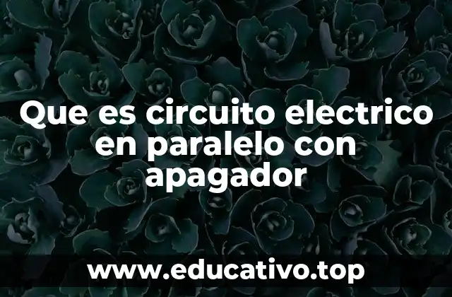 Que es circuito electrico en paralelo con apagador