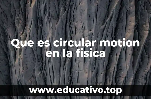 Características del movimiento circular