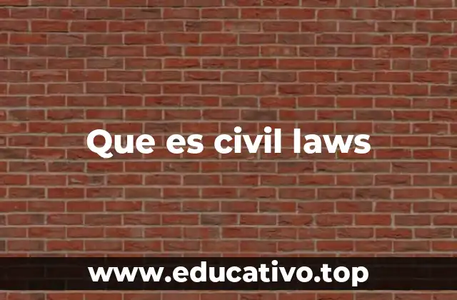 Que es civil laws