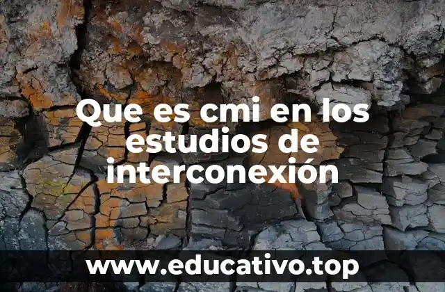 Que es cmi en los estudios de interconexión