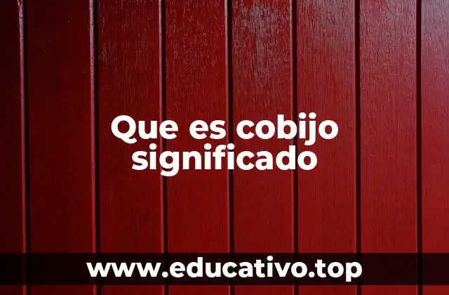 El cobijo como refugio emocional