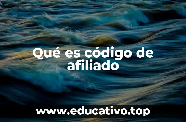 Qué es código de afiliado