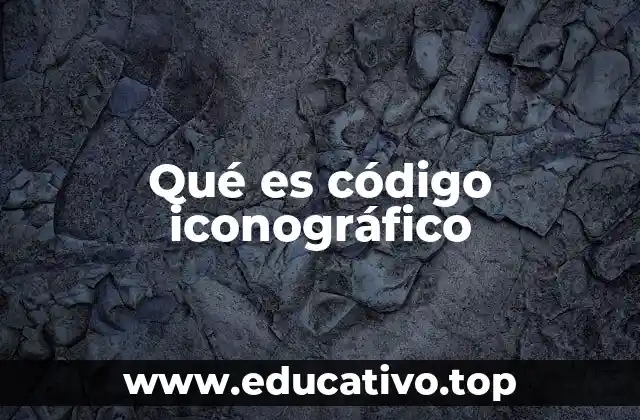 Qué es código iconográfico